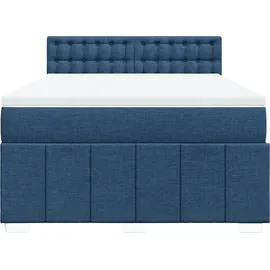vidaXL Boxspringbett 140 x 200 cm Blau