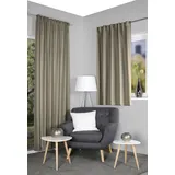 HOME WOHNIDEEN ESKAMIO Blickdicht, Leinenstruktur, Multifunktionsband, Farbe:beige, Größe:245 x 135 cm, Anzahl:1x