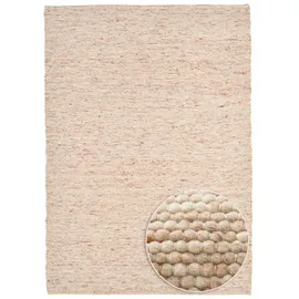 THEKO Handwebteppich Alpen beige ¦ Wolle ¦ Maße (cm): B: 170 H: 1,2