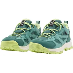 Wanderschuh JACK WOLFSKIN "VOJO TOUR TEXAPORE LOW K", Gr. 37, grün (jade grün), sportlich, Schuhe, Wasserdicht