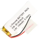 AccuCell Akku passend für Garmin Forerunner 45, Li-Polymer, 3,8V, 100mAh, 0,38Wh