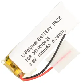 AccuCell Akku passend für Garmin Forerunner 45, Li-Polymer, 3,8V, 100mAh, 0,38Wh