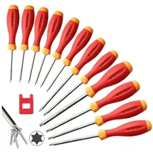 luxuskollektion Schraubendreher Set Torx 12in1 Magnetisch 12 Stück