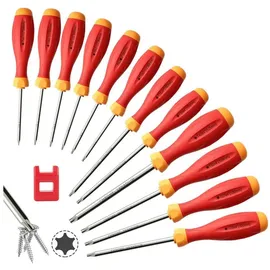 luxuskollektion Schraubendreher Set Torx 12in1 Magnetisch 12 Stück