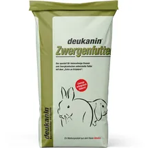 deukavallo deukanin Zwergenfutter 25 kg | Kaninchenfutter | Spezialfutter für kleine Rassen und Zwergkaninchen | Alleinfuttermittel für Kaninchen