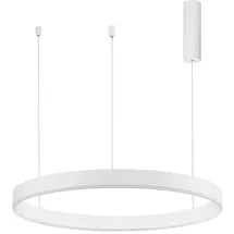 Nova Luce Motif 1-flg. Ø 80 cm rund weiß