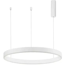 Nova Luce Motif 1-flg. Ø 80 cm rund weiß
