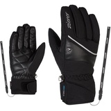 Ziener Damen KAIKA AS Ski-Handschuhe/Wintersport | Wasserdicht, Atmungsaktiv, Black, 8