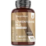 WeightWorld Löwenmähne Pilz Tabletten 365 St.