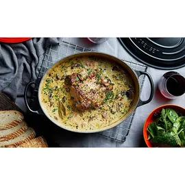 Le Creuset Signature Bräter 40 cm oval schwarz