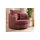 S-Style Drehsessel Ted Cord 107 x 94 x 0 cm Rot mit Kissen