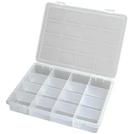 Art Plast Kleinteilemagazin Kunststoff 24,2x18,8x3,7 cm Transparent
