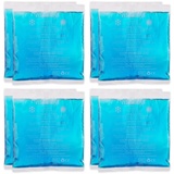 Relaxdays Kühlpads, 8er Set, Kalt-Warm-Kompressen, 14 x 12,5 cm, Erste Hilfe, Wiederverwendbare Gelkühlkompressen, blau