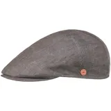 Mayser Sidney Leinen Schirmmütze Flatcap UV-Schutz 30 Handmade Made in EU Herren Sommer braun 58 cm - 58