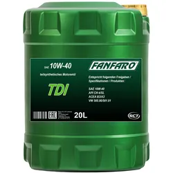 1x 20l Fanfaro Tdi 10w-40 Teilsynthetisches Motoröl Api Ch-4/sl: