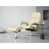 Stressless Stressless® Relaxsessel »Consul«, mit Cross Base, Größe S, M & L, Holzakzent Eiche, beige