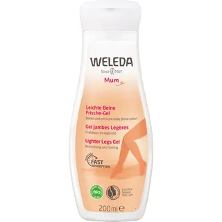 WELEDA Bio Mama Leichte Beine Frische Gel – natürliche Naturkosmetik Körperpflege Beinlotion zur Pflege beanspruchter Beine während der Schwangerschaft. Erfrischt und belebt mit Zitrusduft (1x 200 ml)