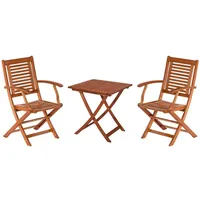 Merxx Cordoba Set 3-tlg. Tisch 70 x 70 cm braun klappbar