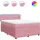 vidaXL Boxspringbett mit Matratze Rosa 140x200 cm Samt
