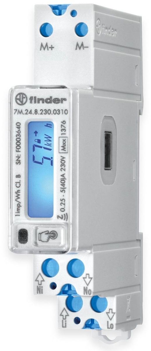 FINDER Wechselstromzähler 7M2482300310, MID-Zertifiziert