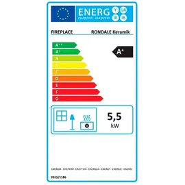 FIREPLACE Rondale Stahl schwarz/Keramik schwarz