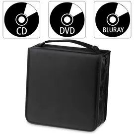 Hama CD-Wallet Nylon 304 schwarz + CD-Pflegetuch