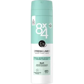 8X4 Deo Spray Fresh Lime 6 x 150 ml