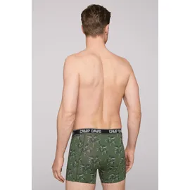 Camp David Boxershorts mit All Over Print khaki/aqua M 2er Pack