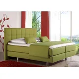 Home Affaire Boxspringbett HOME AFFAIRE "Neon", gelb (lemon), B:118cm L:210cm, Strukturstoff-Bezug (100% Polyester), Komplettbetten, Boxspringbett, in 3 Matratzenarten, feine Steppung im Kopfteil, 2 Härtegrade