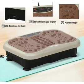 Homcom Vibrationsplatte schwarz/braun