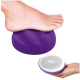 Velform® Bimsstein Foot Pumice, 1-tlg., Fußreiniger & Hornhautentferner für Dusche & Badewanne lila