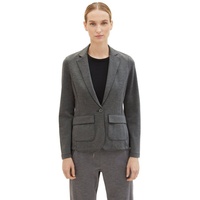 Tom Tailor Damen Slim Fit Basic Blazer mit Melange-Optik, shady grey melange, S