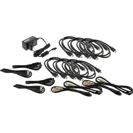 InLine KVM Desktop Switch, 4-fach, Dual Monitor, HDMI, 4K, USB 3.0, Audio