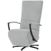 Vito Drehsessel Ticona Flachgewebe 70 x 133 x 80 cm Grau mit Relax-Funktion