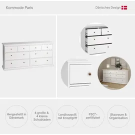 Home Affaire Kommode 183,4 x 86,9 x 48,5 cm Grau