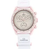 Swatch x Omega Bioceramic Moonswatch Mission to Venus - Weiß/Rosa