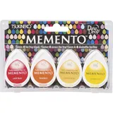 Tsukineko Stempelkissen-Set Memento Dew Drop Camp Fire 4-fach sortiert