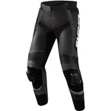 SHIMA STR 2.0 Motorradhose - Leder, Sporthose mit Hüft- und Knieprotektoren, Knieschleifer, perforiertes Leder, für 2-teilige Kombi (Schwarz, 54)