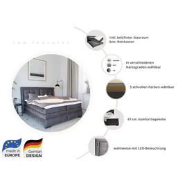 OTTO home MIVVA 180 x 200 cm H3 Grau