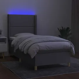 vidaXL Boxspringbett 100 x 200 cm Hellgrau