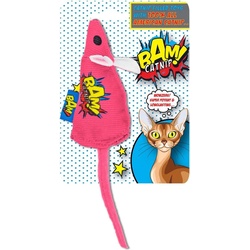 Bam! Toy with Catnip - 10 cm - Mouse Pink - (503319006087), Katzenspielzeug