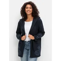 sheego by Joe Browns Leichte Kapuzensweatjacke in dunkelblau | Gr.: 48/50