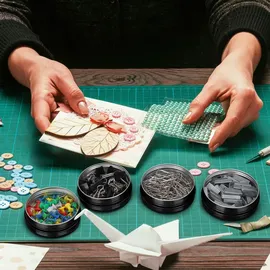 Belle Vous 24 Stk 114 ml Runde Aluminium Döschen - Schwarze Metalldosen mit Deckel und Schraubverschluss - Kleine Dosen zum Befüllen für Reisen - Schwarz