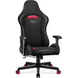 Diablo Chairs Diablo Gamer Stuhl Stoff | Gaming Stuhl Ergonomisch Stoffbezug, Verstellbare Armlehnen, Kippmechanismus | Schreibtischstuhl Gaming, Bürostuhl Gaming bis zu 136 kg | X-Starter | Schwarz