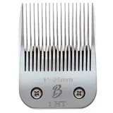 Bucchelli Abnehmbare Scherklingen der A-Serie 1 HT für Hundepflege, Schnittlänge 2,5 cm – 25 mm, japanischer karbonisierter Stahl, Hundepflegeklinge, kompatibel mit A5-Serie, Schermaschine für Hunde