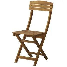 Möbel Kraft Balkonklappstuhl 2er-Set aus Akazienholz Java ¦ holzfarben ¦ Maße (cm): B: 55 H: 85