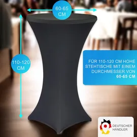 nyvi Stehtischhusse NYVIGala Ø 60-65 cm Schwarz