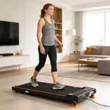 Elektrisches 2-in-1 Walking Pad 1-6 Km/h, 4 Neigungsstufen, App Und Fernbedienung, Led-display, Max. 110 Kg Linhoo