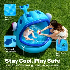 Joyin Wal Baby-Pool 1,42 x 1,37 x 0,71 m (1)