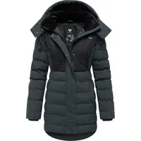 Ragwear Winterjacke "Ashanta Block", Damen, Gr. XXL (44), grau (dunkelgrau), Außenmaterial: 100% Polyester. Innenfutter: 100% Polyester. Wattierung: 100% Polyester, tailliert ca.